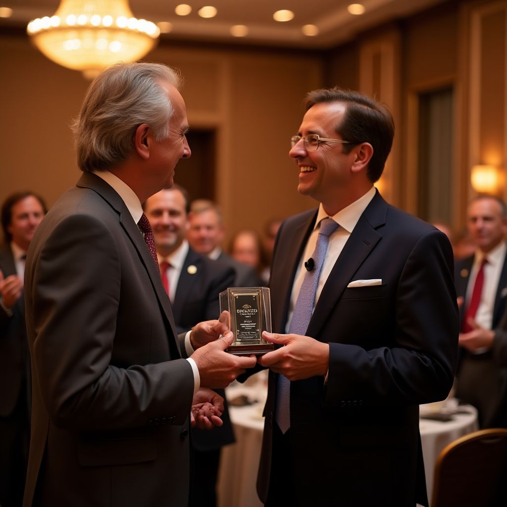 Award ceremony for biotech innovation