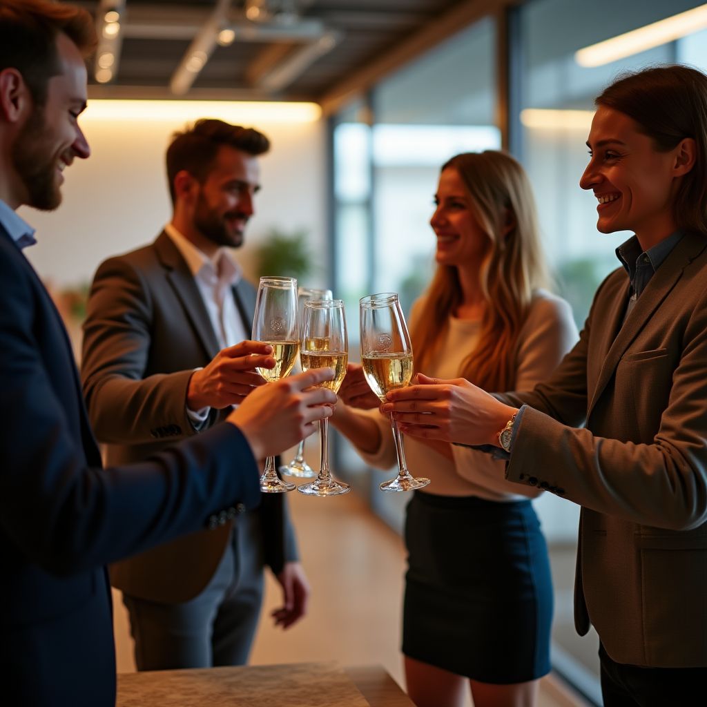 Client success celebration